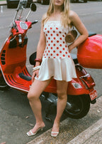 Cherry Kiss Lace Mini Dress