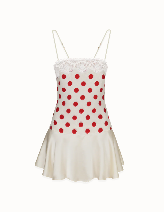 Cherry Kiss Lace Mini Dress