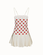 Cherry Kiss Lace Mini Dress
