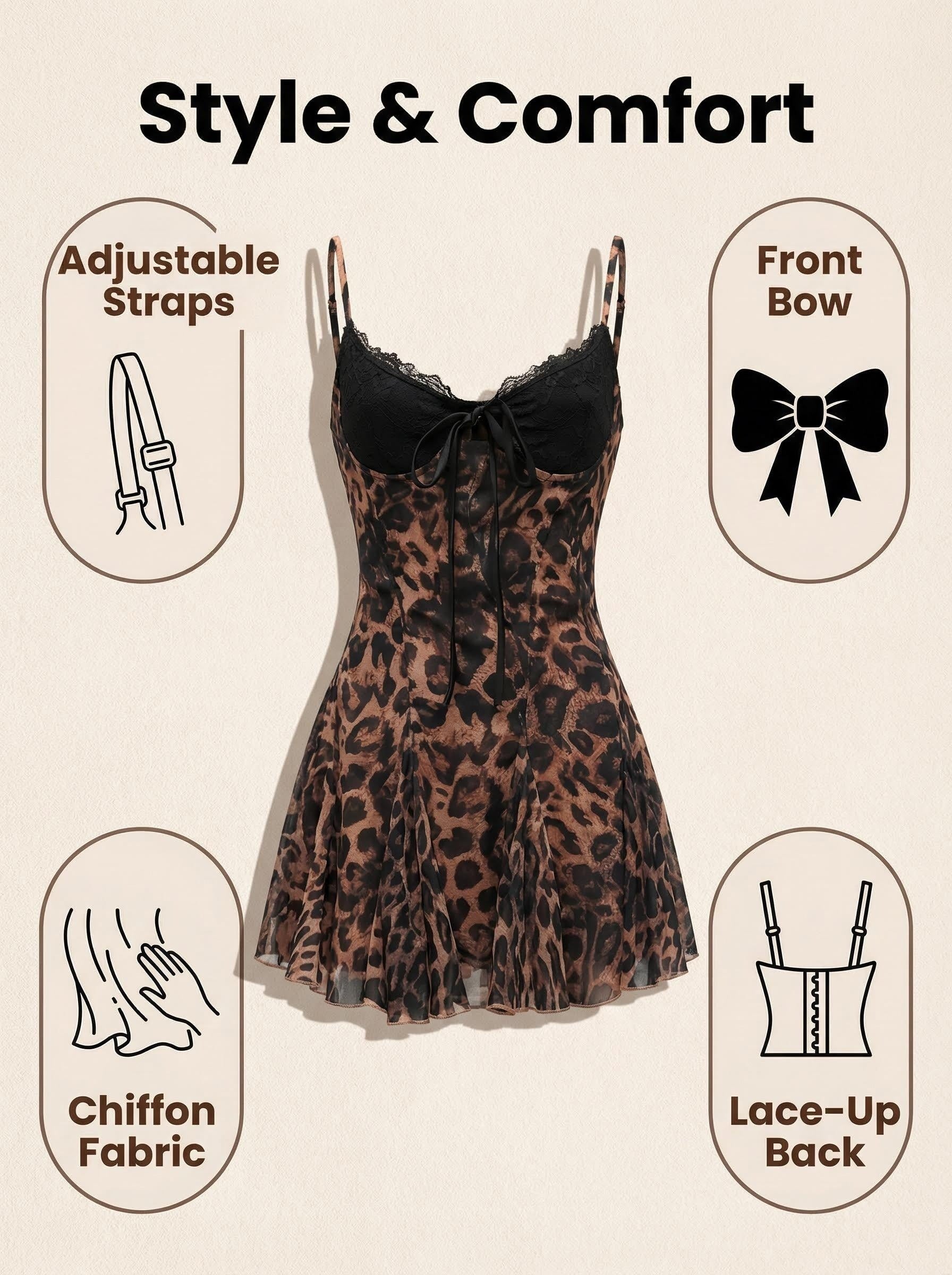 Wild Muse Leopard Mini Dress