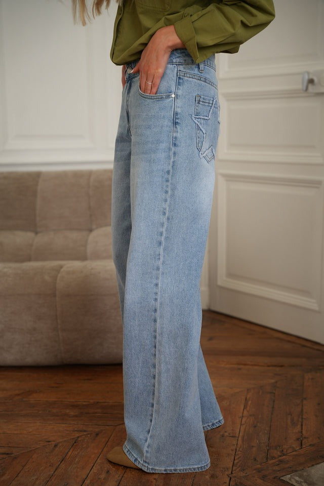 IntimaBay Star Patch Panel Jeans