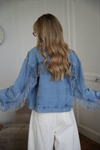 Vintage Fringe Denim Jacket