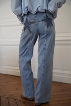 IntimaBay Star Patch Panel Jeans