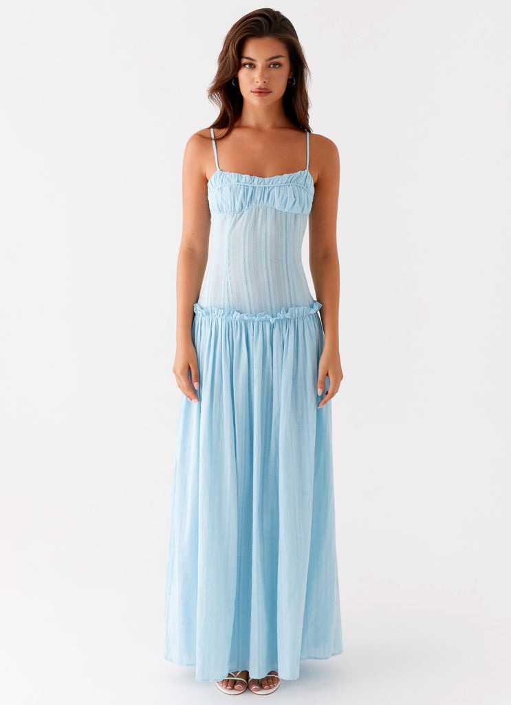 Aurelia Whisper Drop-Waist Maxi Dress