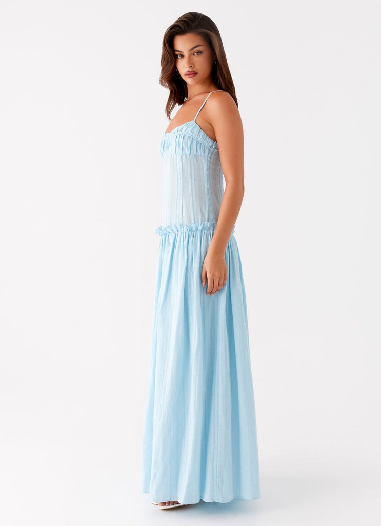 Aurelia Whisper Drop-Waist Maxi Dress