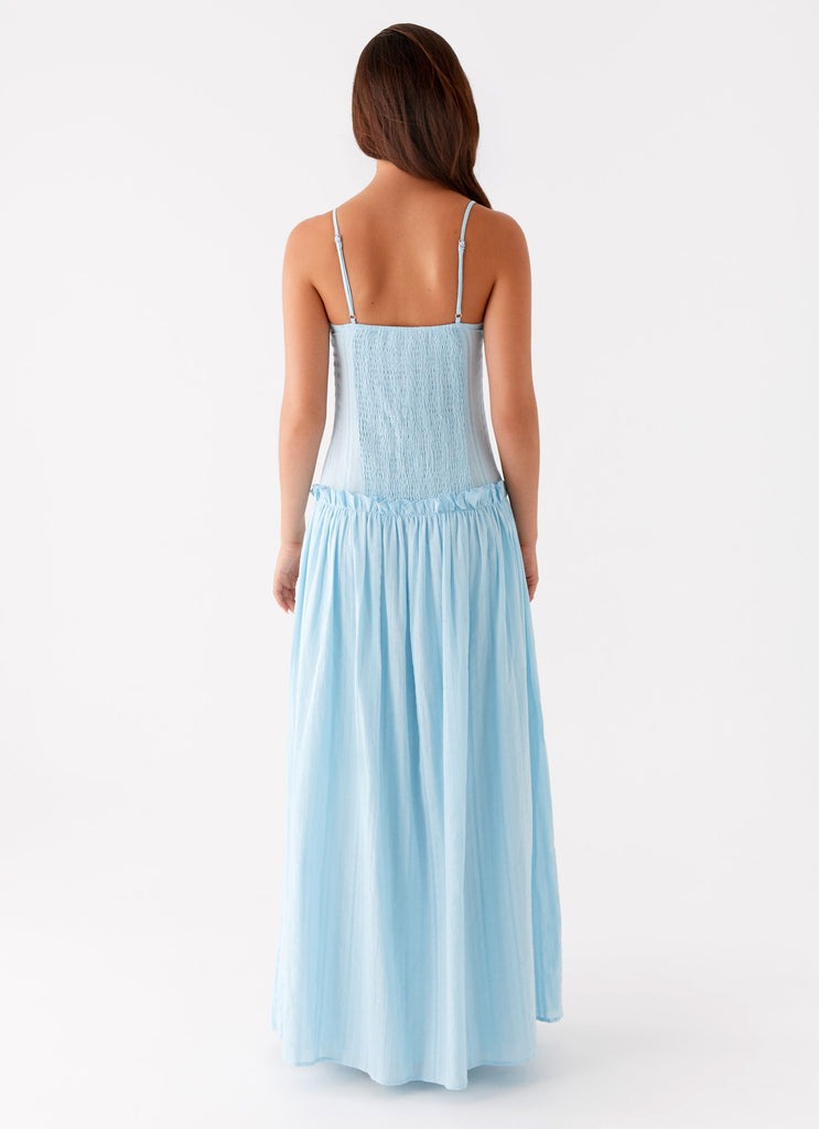 Aurelia Whisper Drop-Waist Maxi Dress