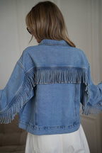 Vintage Fringe Denim Jacket