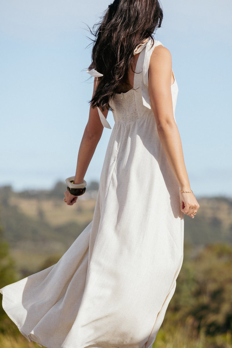 IntimaBay Tie Shoulder Maxi Dress