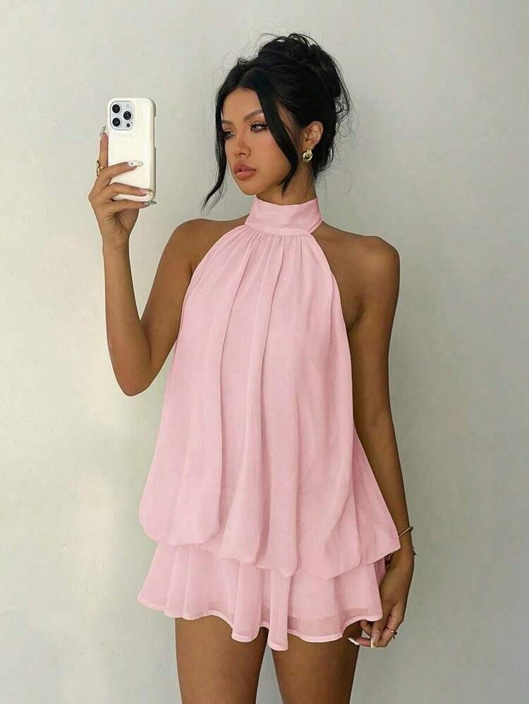 Rosalie Halter Mini Dress