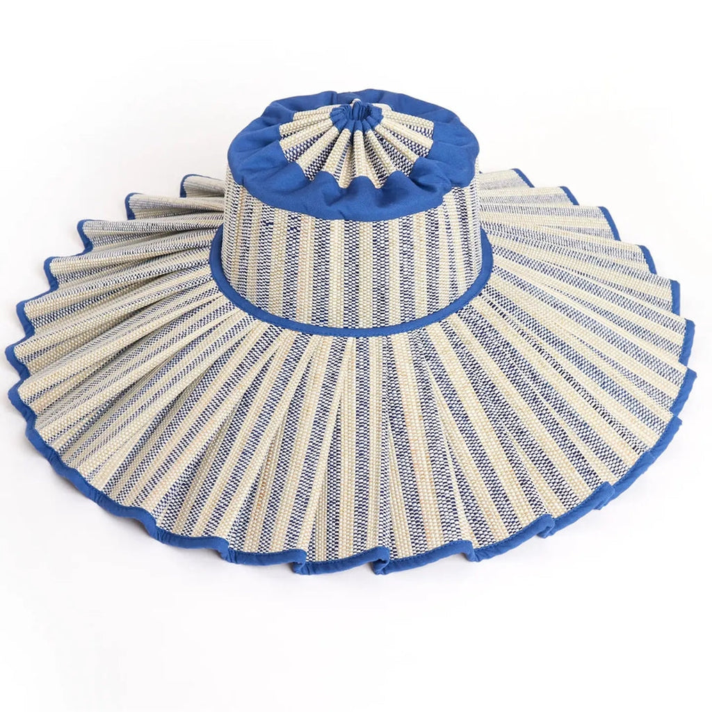 Solea Wavy Brim Sun Hat – Ocean Stripe