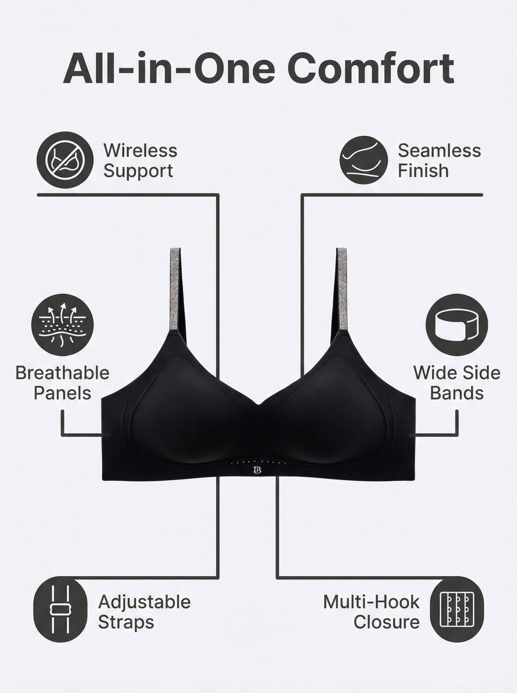 AirForm™ Sculpt Bra – Wireless Seamless Support - IntimaBay