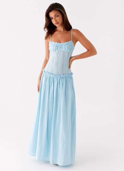 Aurelia Whisper Drop - Waist Maxi Dress - IntimaBay