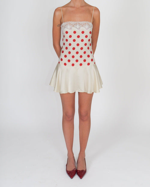 Cherry Kiss Lace Mini Dress - IntimaBay