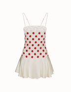 Cherry Kiss Lace Mini Dress - IntimaBay