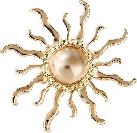 Golden Sun Brooch - IntimaBay