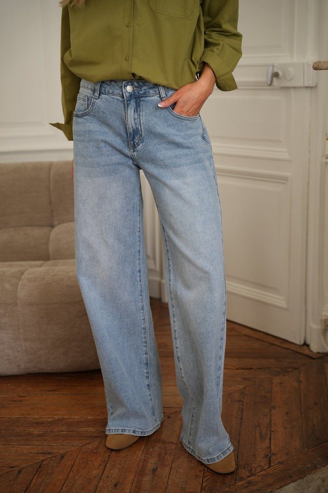 IntimaBay Star Patch Panel Jeans - IntimaBay
