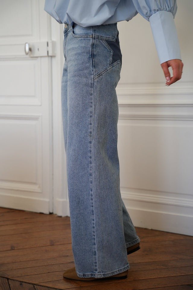 IntimaBay Star Patch Panel Jeans - IntimaBay