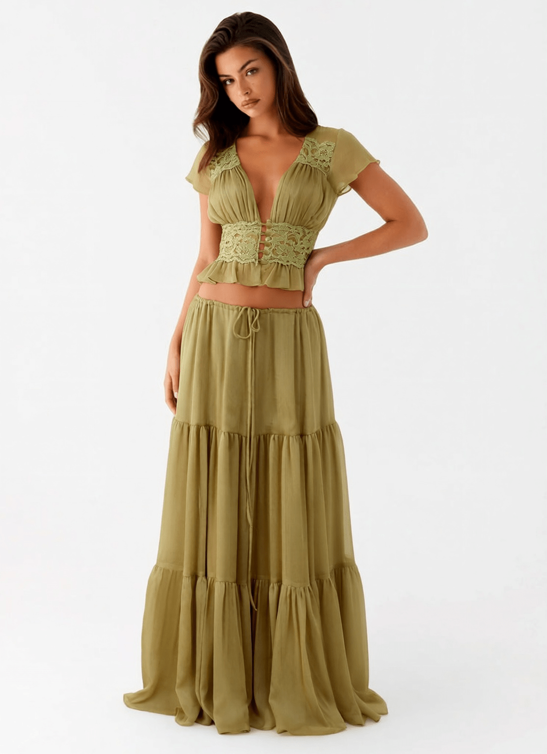Olive Lace Resort Set - IntimaBay