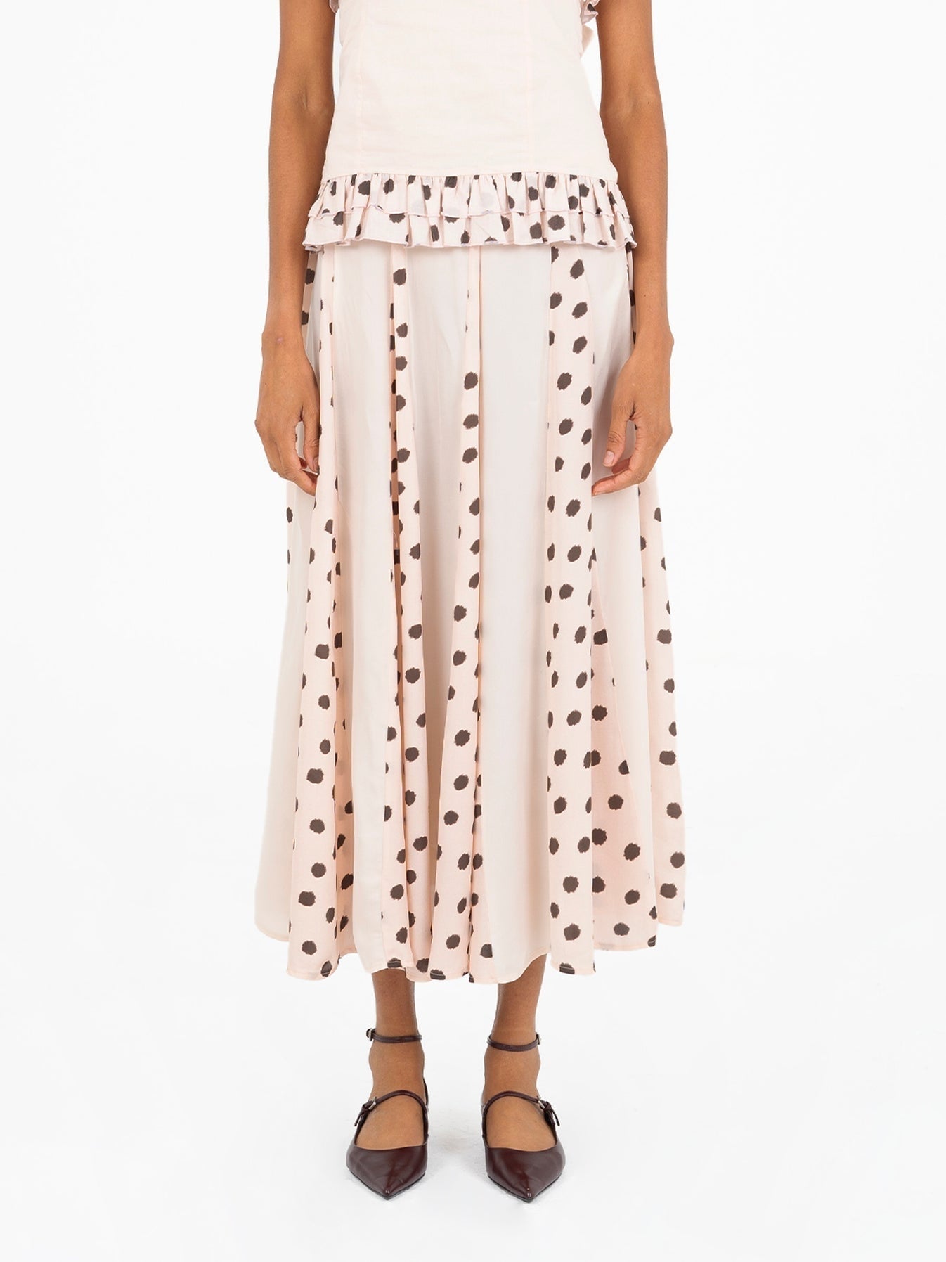 Polka Dot Ruffle Two - Piece Set - IntimaBay