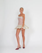 Cherry Kiss Lace Mini Dress