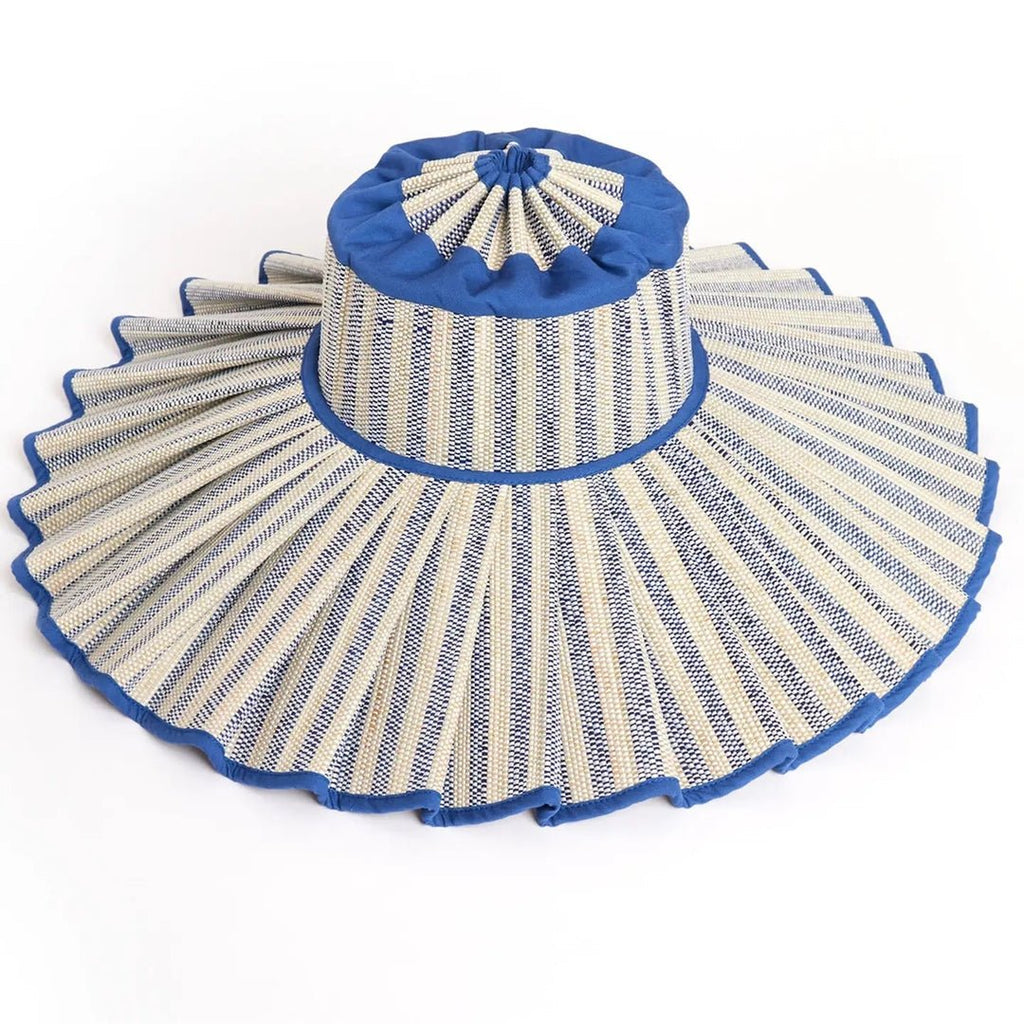 Solea Wavy Brim Sun Hat – Ocean Stripe - IntimaBay