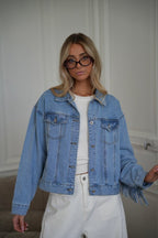 Vintage Fringe Denim Jacket - IntimaBay